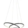 Sisustusvalaisimet^Trio Lighting riippuvalaisin Darvin LED 64 cm mattamusta