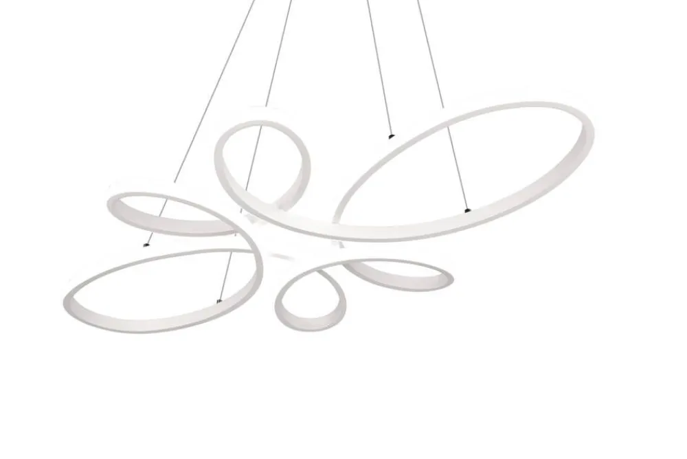 Sisustusvalaisimet^Trio Lighting riippuvalaisin Fly LED mattavalkoinen 4000K