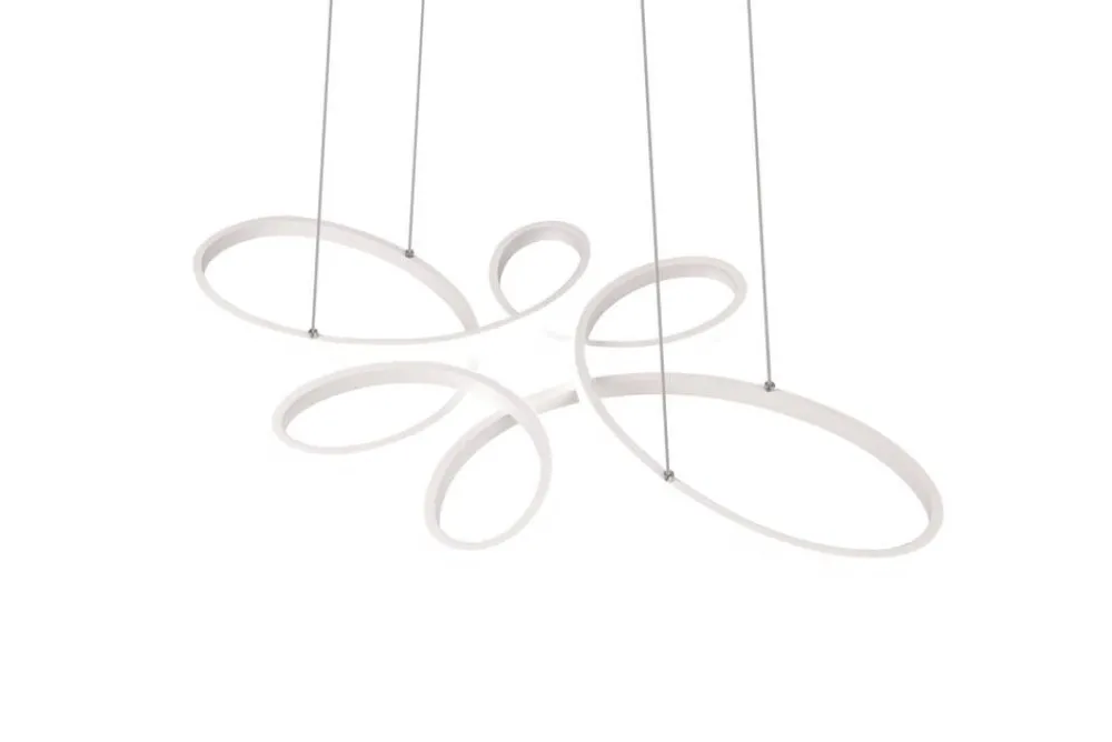 Sisustusvalaisimet^Trio Lighting riippuvalaisin Fly LED mattavalkoinen 4000K
