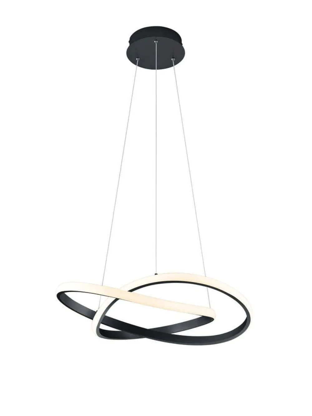 Sisustusvalaisimet^Trio Lighting riippuvalaisin Course mattamusta
