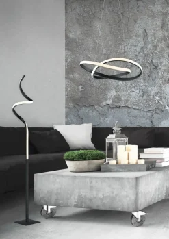 Sisustusvalaisimet^Trio Lighting riippuvalaisin Course mattamusta