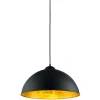 Sisustusvalaisimet^Trio Lighting riippuvalaisin Romino II E27 mattamusta/kulta