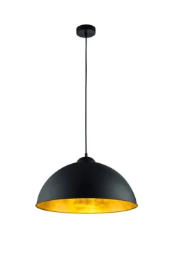 Sisustusvalaisimet^Trio Lighting riippuvalaisin Romino II E27 mattamusta/kulta