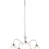 Sisustusvalaisimet^Trio Lighting riippuvalaisin Dobby 5-os E27 harjattu teräs/a