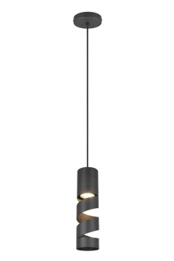 Sisustusvalaisimet^Trio Lighting riippuvalaisin Stream 1-os GU10 mattamusta
