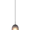 Sisustusvalaisimet^Trio Lighting riippuvalaisin Facette 1-os E27 mattamusta/sav