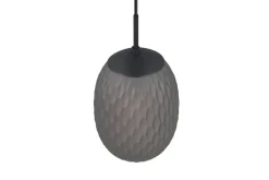 Sisustusvalaisimet^Trio Lighting riippuvalaisin Facette 1-os E27 mattamusta/sav