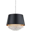 Sisustusvalaisimet^Trio Lighting riippuvalaisin Loreley 3xE14 musta/kulta