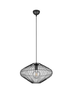 Sisustusvalaisimet^Trio Lighting riippuvalaisin Cobain E27 mattamusta