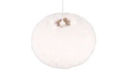 Sisustusvalaisimet^Trio Lighting riippuvalaisin Furry 50 cm E27 hiekanvalkoinen