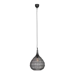 Sisustusvalaisimet^Trio Lighting riippuvalaisin Soraya 42 cm E27 mattamusta