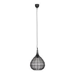 Sisustusvalaisimet^Trio Lighting riippuvalaisin Soraya 42 cm E27 mattamusta