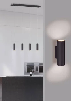 Sisustusvalaisimet^Trio Lighting riippuvalaisin Marley 4-os 75 cm GU10 mattamus