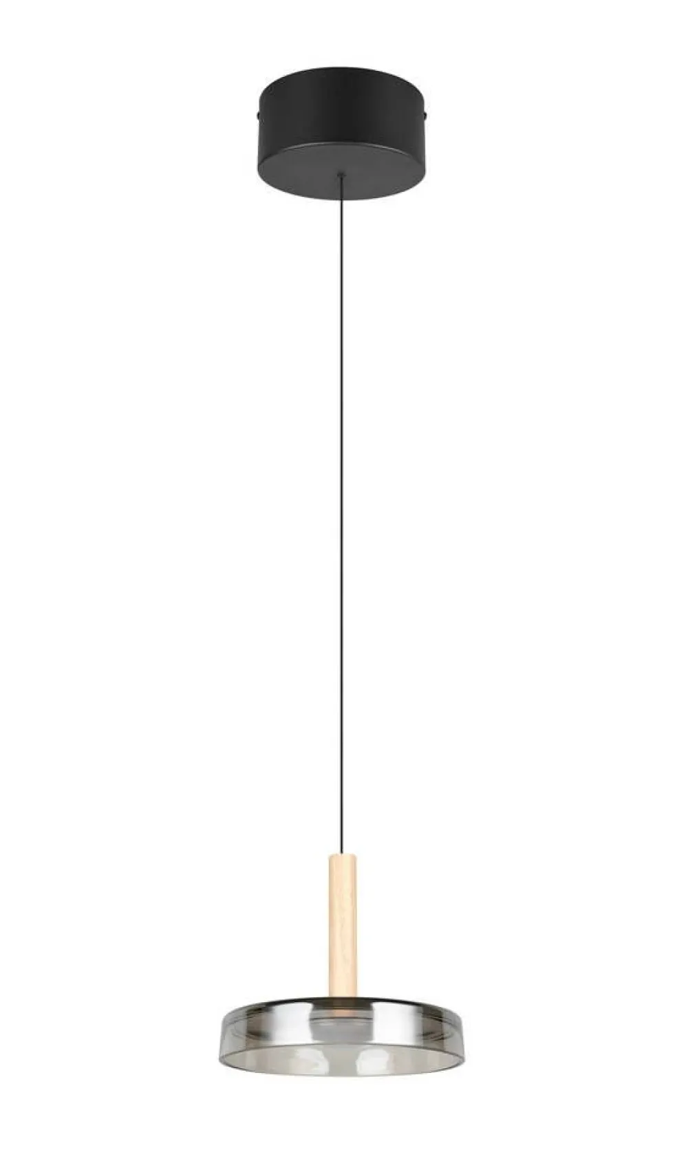 Sisustusvalaisimet^Trio Lighting riippuvalaisin Celeste LED 1-os mattamusta/kro