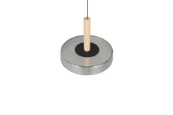 Sisustusvalaisimet^Trio Lighting riippuvalaisin Celeste LED 1-os mattamusta/kro