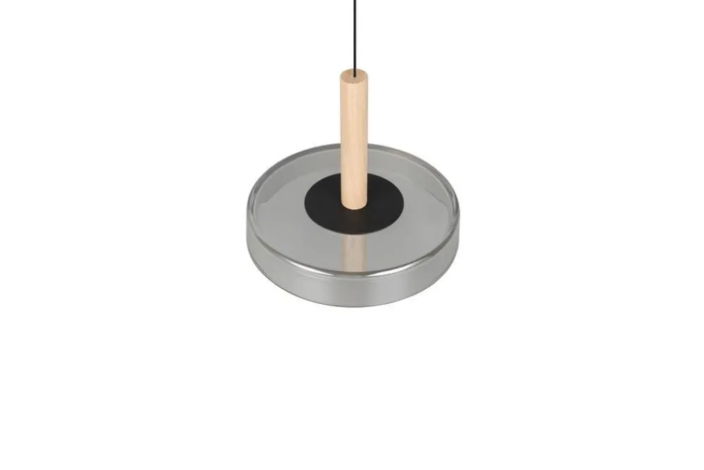 Sisustusvalaisimet^Trio Lighting riippuvalaisin Celeste LED 1-os mattamusta/kro