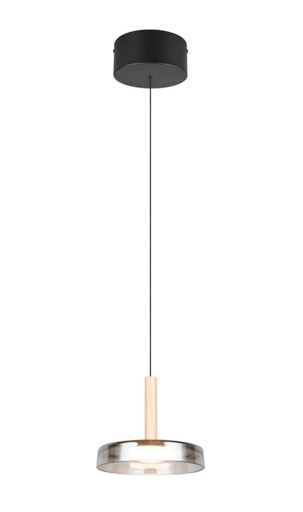Sisustusvalaisimet^Trio Lighting riippuvalaisin Celeste LED 1-os mattamusta/kro