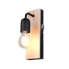 Sisustusvalaisimet^Trio Lighting seinävalaisin Arturo H2O 1-os E27 puu/mattamus
