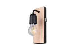 Sisustusvalaisimet^Trio Lighting seinävalaisin Arturo H2O 1-os E27 puu/mattamus