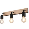Sisustusvalaisimet^Trio Lighting seinävalaisin Arturo H2O 3-os E27 puu/mattamus