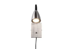 Sisustusvalaisimet^Trio Lighting seinävalaisin Wanda GU10 harjattu teräs