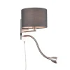 Sisustusvalaisimet^Trio Lighting seinävalaisin Hotel lukuvalolla E14 + LED harm