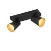 Sisustusvalaisimet^Trio Lighting spottivalaisin Sharp 2-os GU10 mattamusta/kult