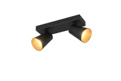 Sisustusvalaisimet^Trio Lighting spottivalaisin Sharp 2-os GU10 mattamusta/kult