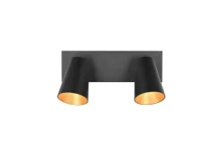 Sisustusvalaisimet^Trio Lighting spottivalaisin Sharp 2-os GU10 mattamusta/kult