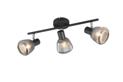Sisustusvalaisimet^Trio Lighting spottivalaisin Tarifa 3-os E14 mattamusta/krom