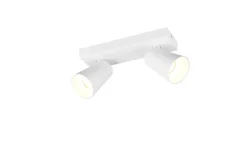 Sisustusvalaisimet^Trio Lighting spottivalaisin Sharp 2-os GU10 mattavalkoinen/