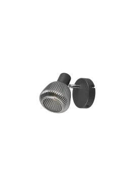 Sisustusvalaisimet^Trio Lighting spottivalaisin Tarifa 1-os E14 mattamusta/krom