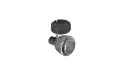 Sisustusvalaisimet^Trio Lighting spottivalaisin Tarifa 1-os E14 mattamusta/krom