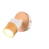 Sisustusvalaisimet^Trio Lighting spottivalaisin Aruni 1-os GU10 puu/mattavalkoi