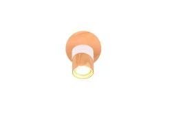 Sisustusvalaisimet^Trio Lighting spottivalaisin Aruni 1-os GU10 puu/mattavalkoi
