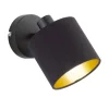 Sisustusvalaisimet^Trio Lighting spottivalaisin Tommy 1-os E14 mattamusta/kulta