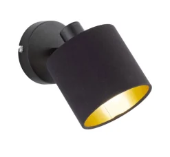 Sisustusvalaisimet^Trio Lighting spottivalaisin Tommy 1-os E14 mattamusta/kulta