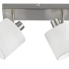 Sisustusvalaisimet^Trio Lighting spottivalaisin Tommy 2-os E14 harjattu teräs/v