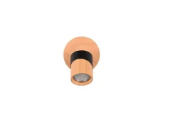 Sisustusvalaisimet^Trio Lighting spottivalaisin Aruni 1-os GU10 puu/mattamusta