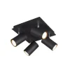 Sisustusvalaisimet^Trio Lighting spottivalaisin Marley 4-os GU10 mattamusta