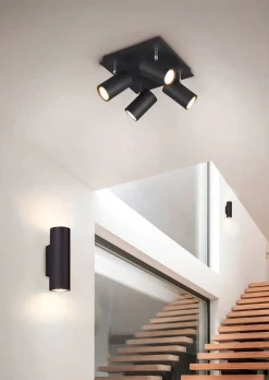 Sisustusvalaisimet^Trio Lighting spottivalaisin Marley 4-os GU10 mattamusta