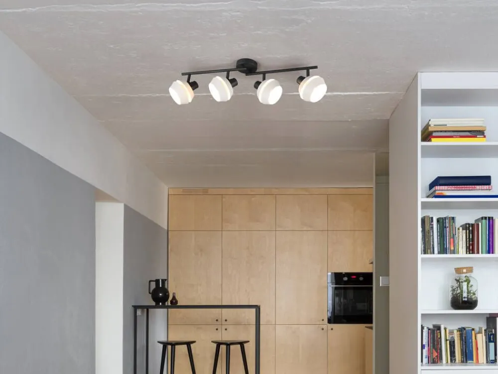 Sisustusvalaisimet^Trio Lighting spottivalaisin Isla 4-os E14 lämmin harmaa/mat