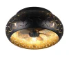 Sisustusvalaisimet^Trio Lighting tuuletinkattovalaisin Bidar 3xE27 mattamusta/k