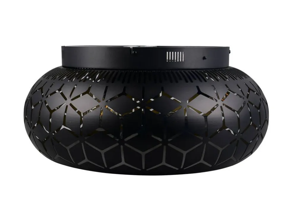 Sisustusvalaisimet^Trio Lighting tuuletinkattovalaisin Bidar 3xE27 mattamusta/k