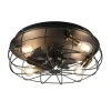 Sisustusvalaisimet^Trio Lighting tuuletinkattovalaisin Trondheim 4xE27 mattamus