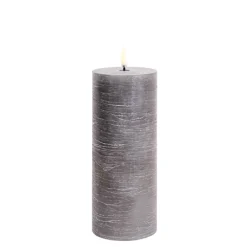 Koriste- Ja Kausivalot^Uyuni LED pöytäkynttilä 7,8x20 cm harmaa rustiikki