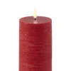 Koriste- Ja Kausivalot^Uyuni LED pöytäkynttilä 7,8x15 cm carmine red rustiikki