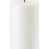Koriste- Ja Kausivalot^Uyuni LED pöytäkynttilä 7,8x20 cm valkea smooth