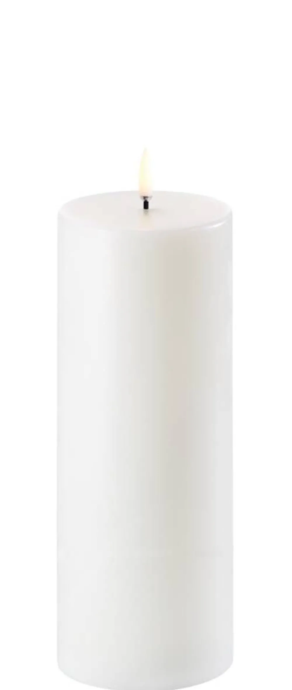Koriste- Ja Kausivalot^Uyuni LED pöytäkynttilä 7,8x20 cm valkea smooth
