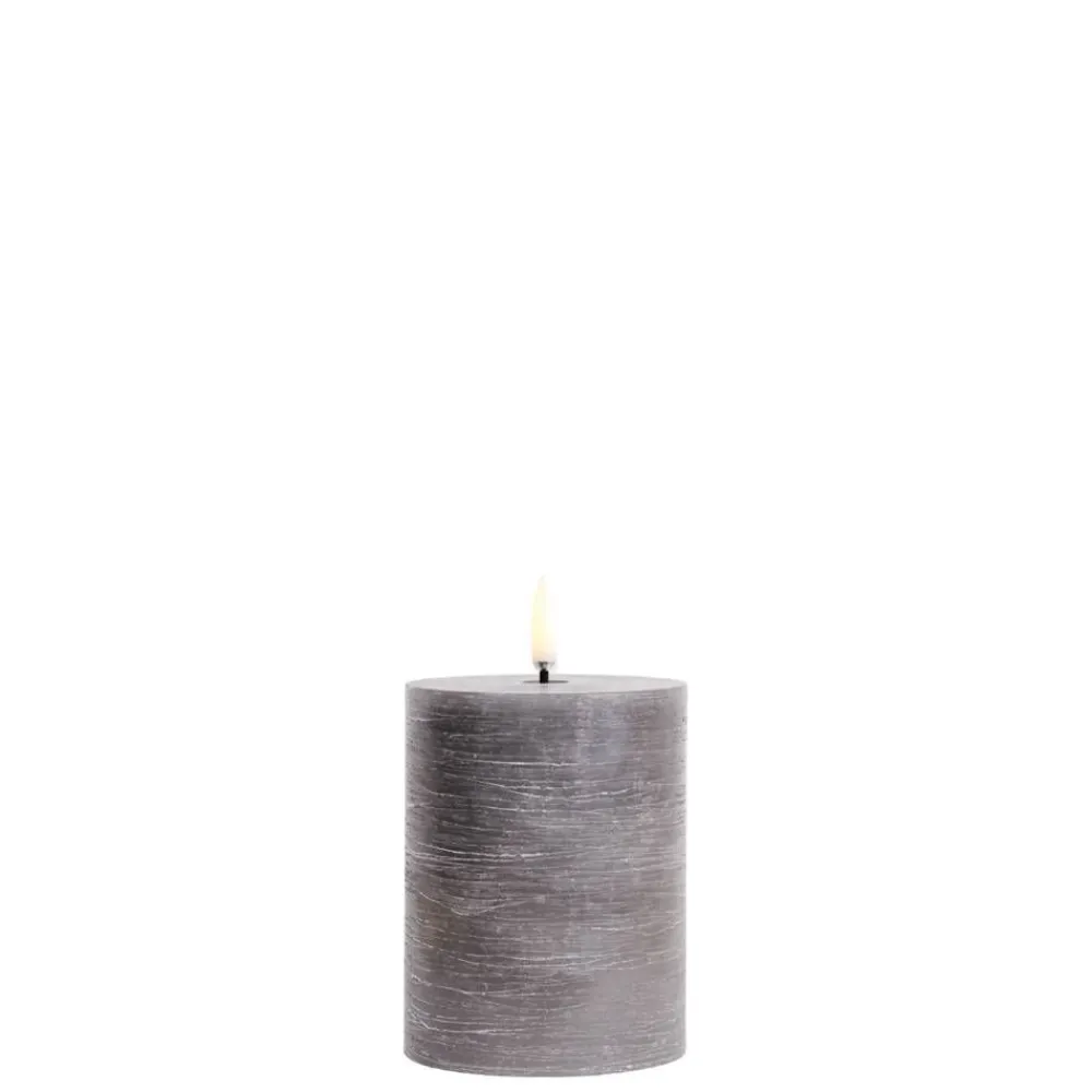 Koriste- Ja Kausivalot^Uyuni LED pöytäkynttilä 7,8x10 cm harmaa rustiikki